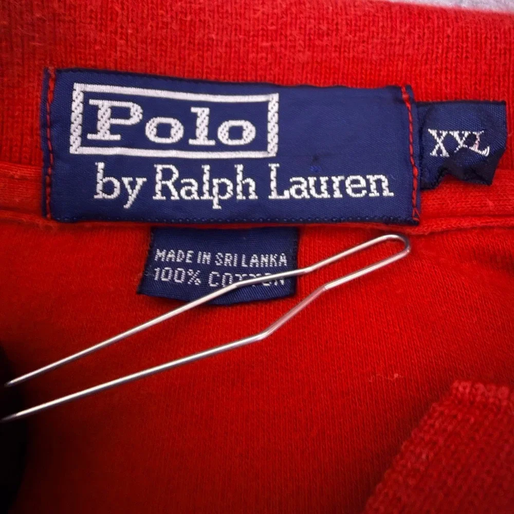Vintage Polo Ralph Lauren Polo Men XXL Red Classic Soft Cotton Shirt Pony Preppy
